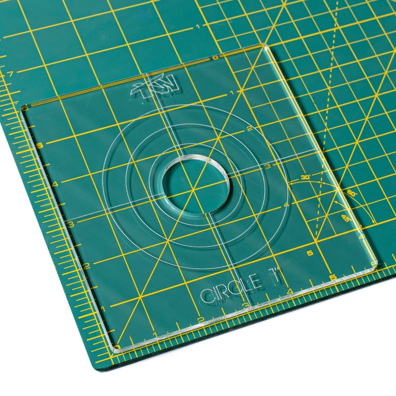 M'lis Nested Circles 4" to 1" - Acrylic Router Inlay Templates for Precise Wood Inlay Designs by Tarter Woodworking (MLIS) Multiple Layer Inlay System, Works with Router Inlay kit, Made in USA - Image 4